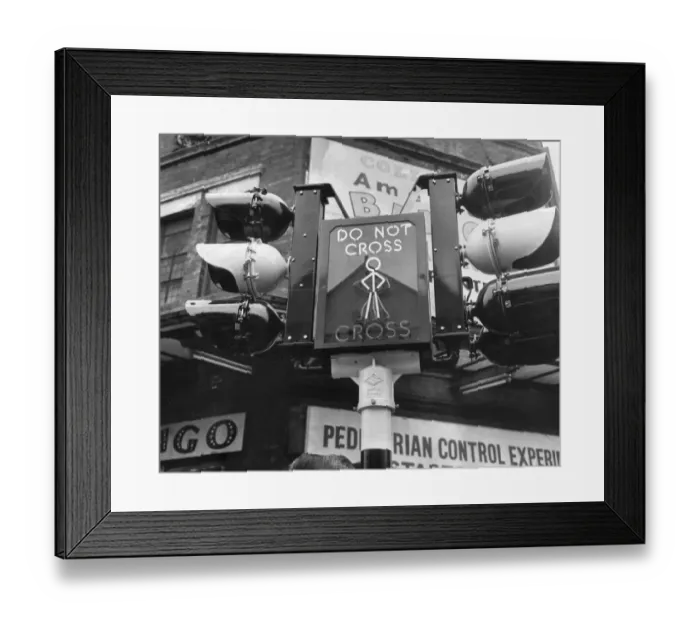 Framed Print : Pedestrian Crossing Framed Print : Pedestrian Crossing