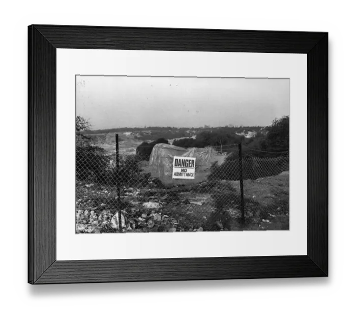 Framed Print : Asbestos Dump Framed Print : Asbestos Dump