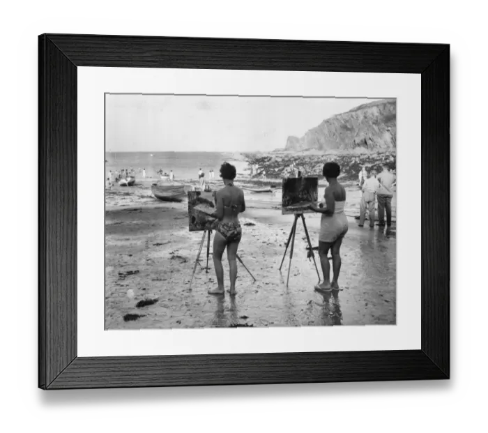 Framed Print : Artists At Work