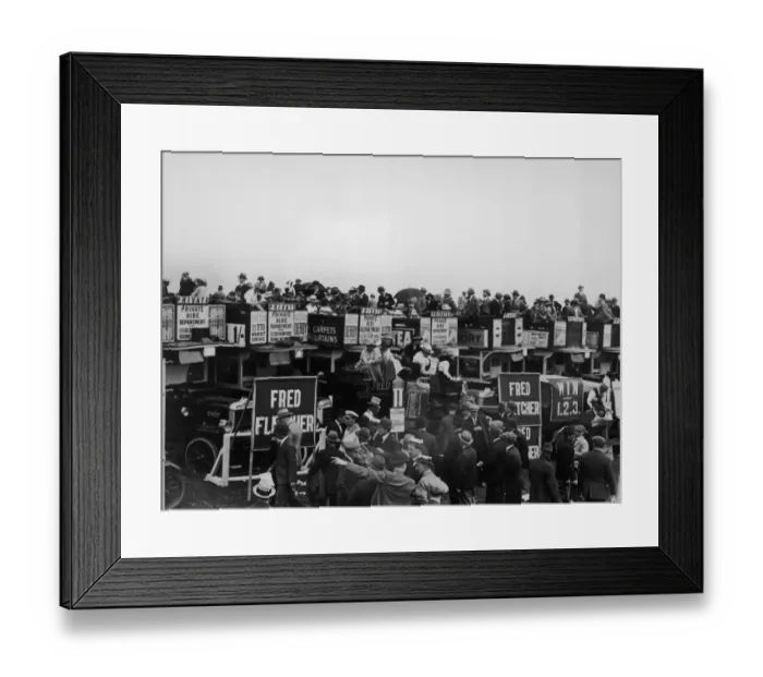 Framed Print : Watching Derby