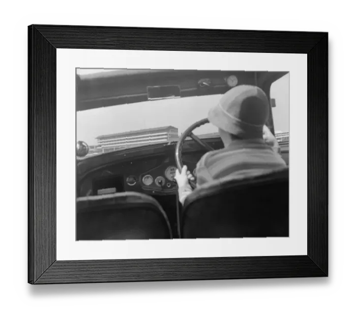Framed Print : Behind The Wheel Framed Print : Behind The Wheel