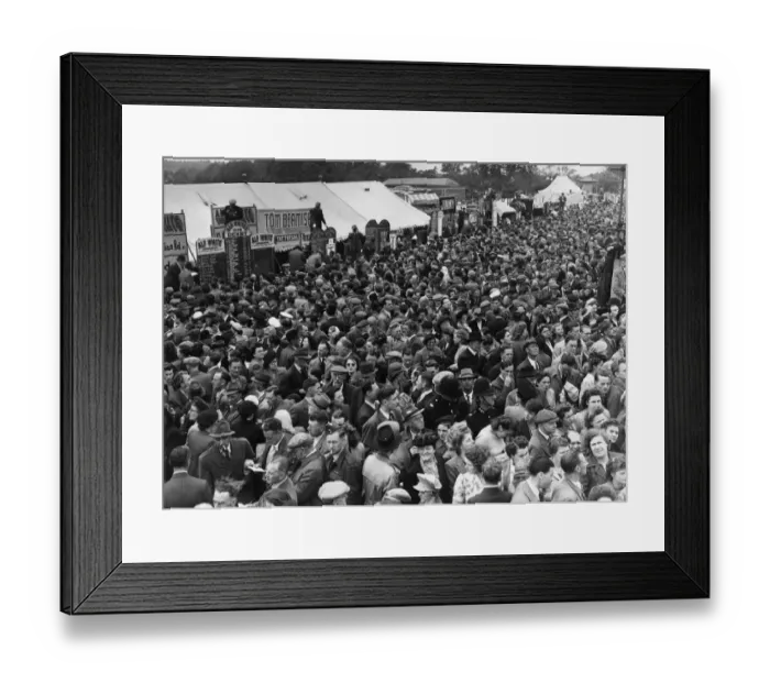 Framed Print : Derby Day Crowd Framed Print : Derby Day Crowd