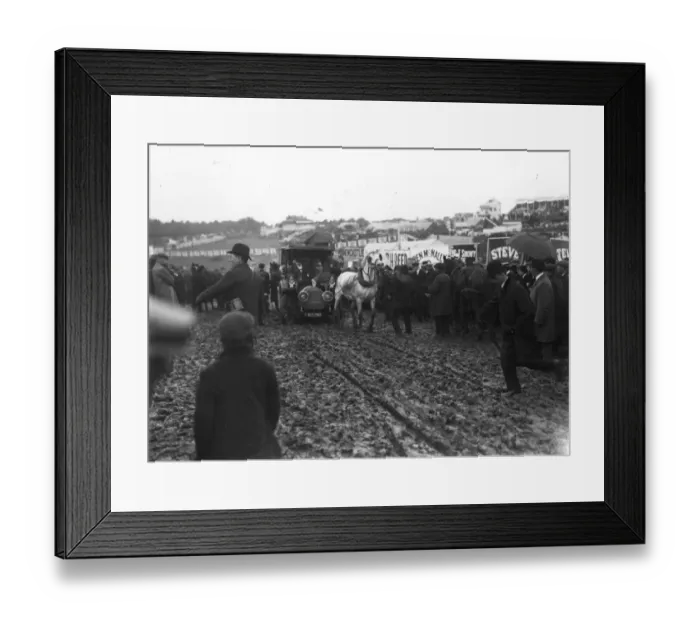 Framed Print : Horse Towing Framed Print : Horse Towing