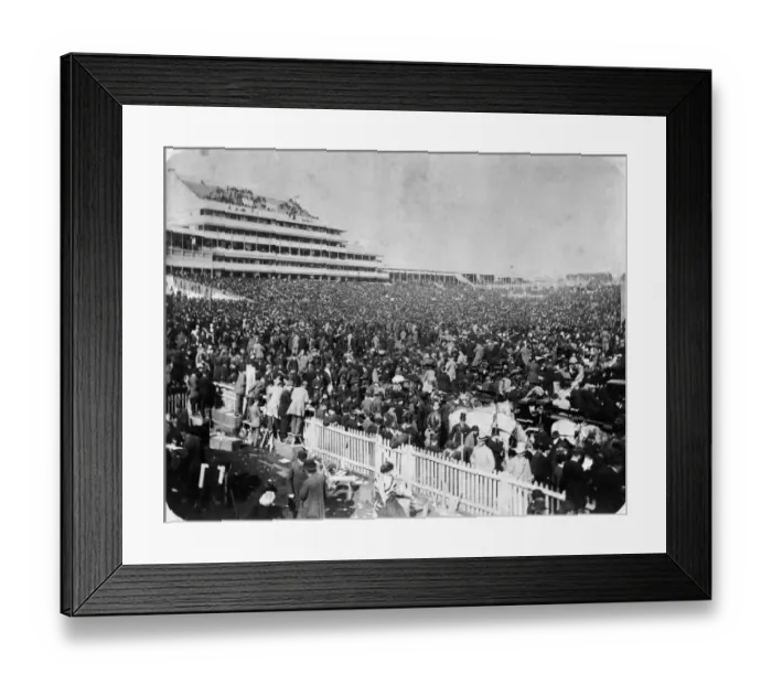 Framed Print : Crowd At Derby Framed Print : Crowd At Derby