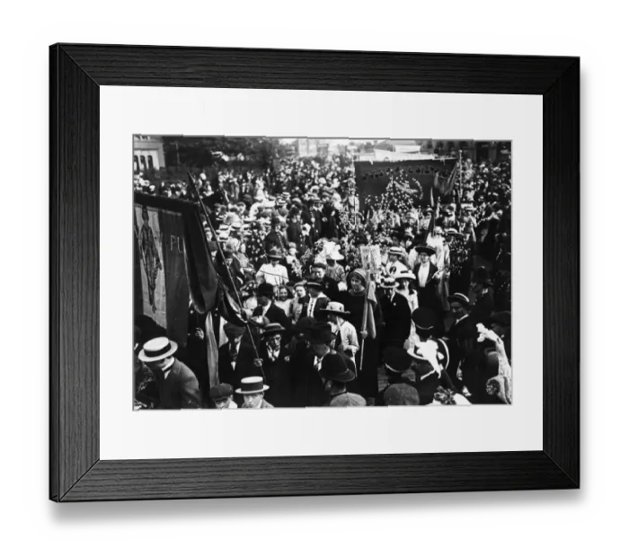Framed Print : Suffragette Demo Framed Print : Suffragette Demo