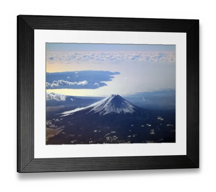 Framed Print : Mt, Fuji in winter, World heritage