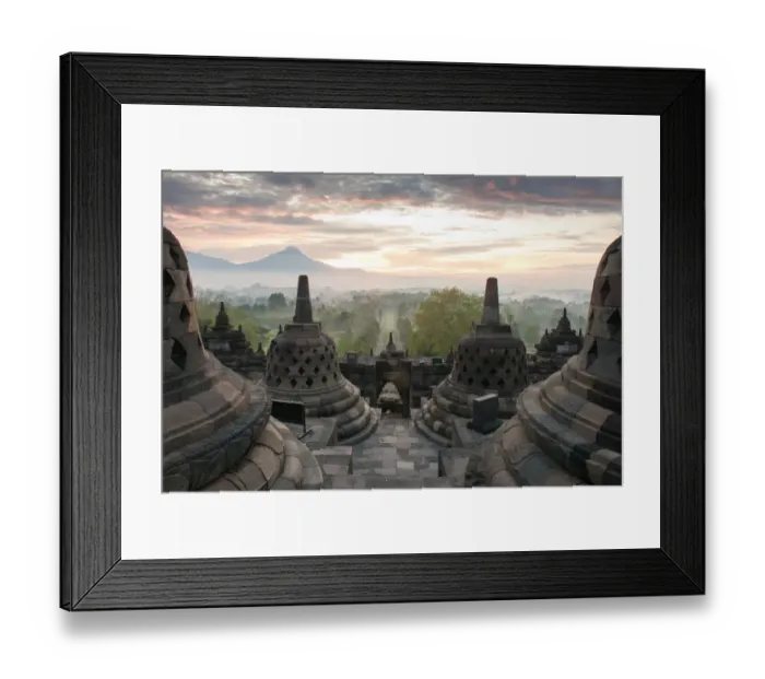 Framed Print : Borobudur, or Barabudur, is a 9th-century Mahayana Buddhist Temple in Magelang Framed Print : Borobudur, or Barabudur, is a 9th-century Mahayana Buddhist Temple in Magelang