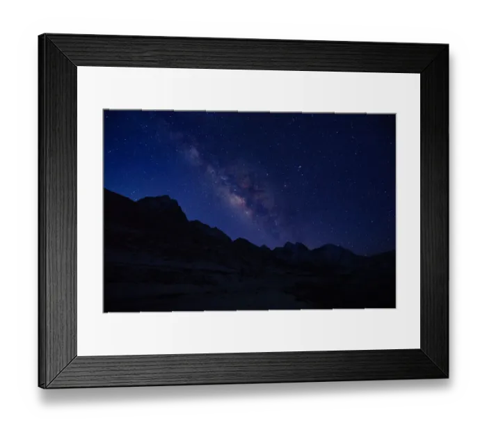 Framed Print : Milky way Top of Himalayan mountain range Framed Print : Milky way Top of Himalayan mountain range