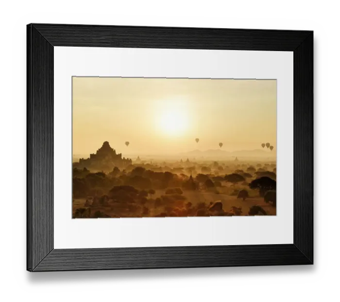 Framed Print : Sun rise on the pagodas field, Old Bangan, Myanmar Framed Print : Sun rise on the pagodas field, Old Bangan, Myanmar