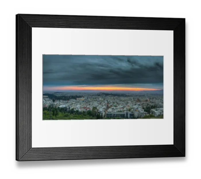 Framed Print : Athens Sunset Framed Print : Athens Sunset