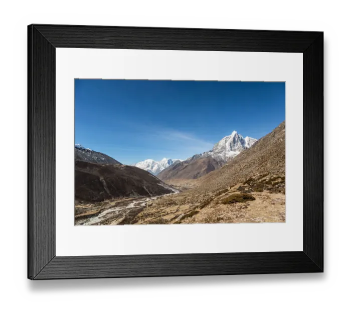Framed Print : The Taboche peak (6367m) in Nepal