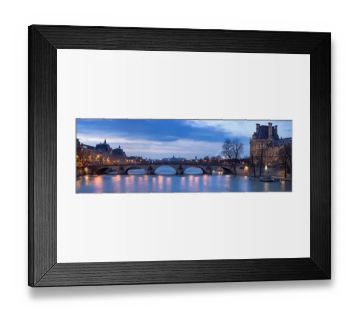 Framed Print : Pont Royal at dusk