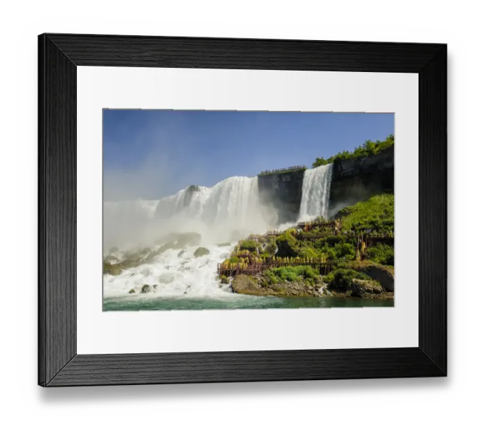 Framed Print : Close-up view of the American Niagara Falls