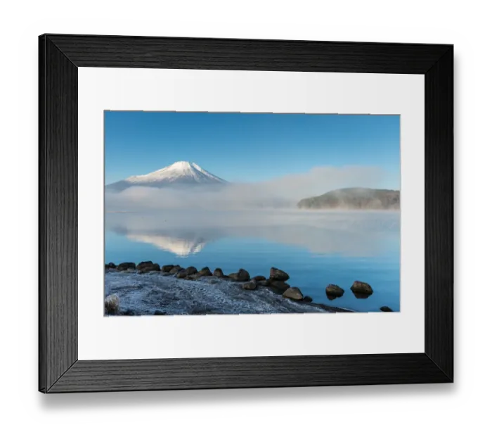 Framed Print : Early winter Fuji
