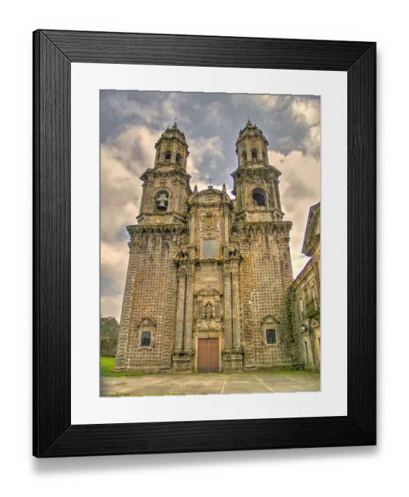 Framed Print : Facade of the church of the Monastery of Sobrado dos Monxes Framed Print : Facade of the church of the Monastery of Sobrado dos Monxes