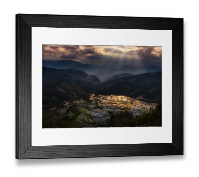 Framed Print : Yuanyang rice terrace, Yunnan, China