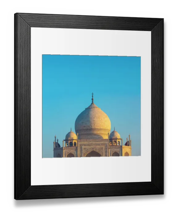Framed Print : The main building of the Taj Mahal in Agra, India Framed Print : The main building of the Taj Mahal in Agra, India