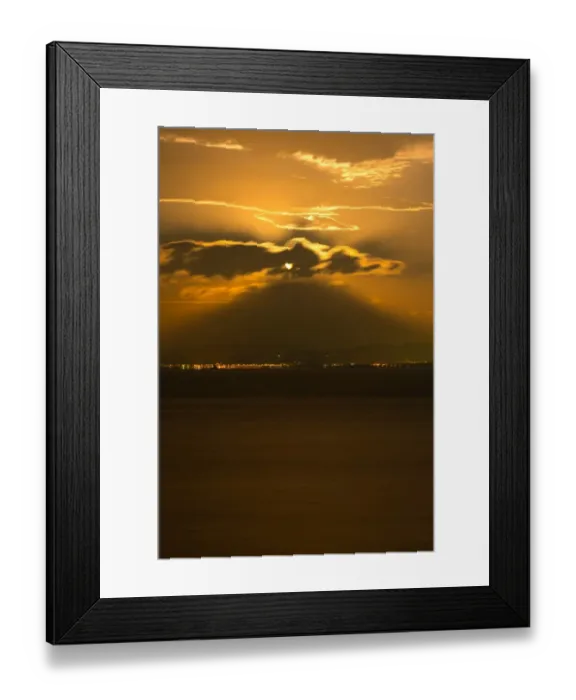 Framed Print : A glowing night of Mt. Fuji Framed Print : A glowing night of Mt. Fuji