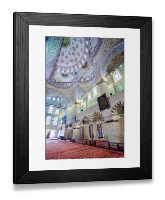 Framed Print : Blue Mosque Interior Framed Print : Blue Mosque Interior
