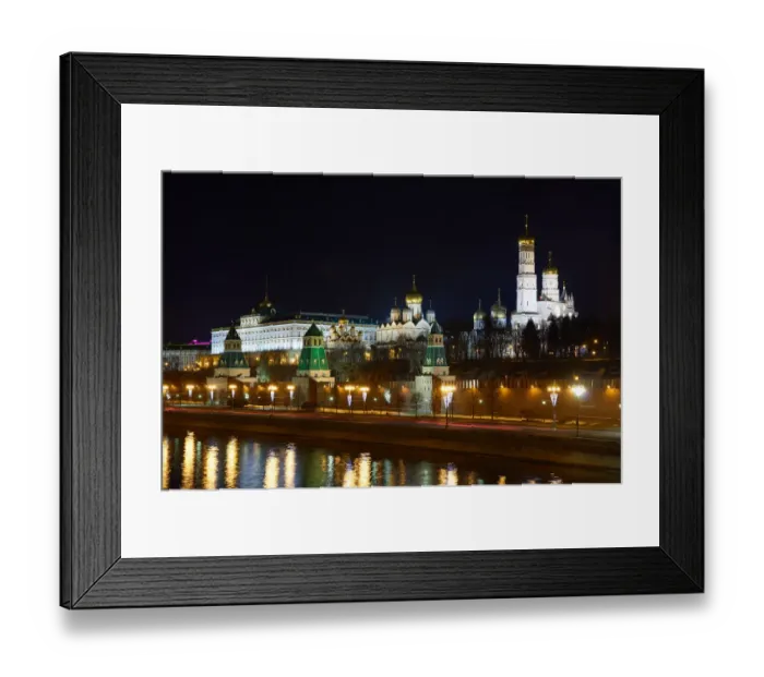 Framed Print : Moscow Kremlin at sunset