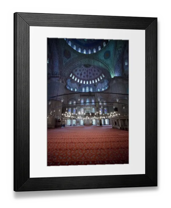 Framed Print : Blue Mosque Interior Framed Print : Blue Mosque Interior