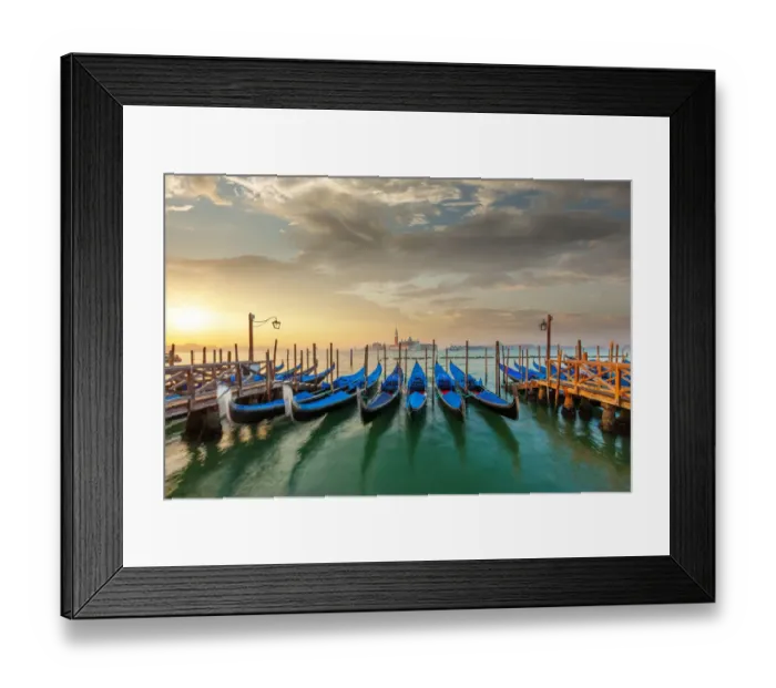 Framed Print : Gondolas in Venice Framed Print : Gondolas in Venice