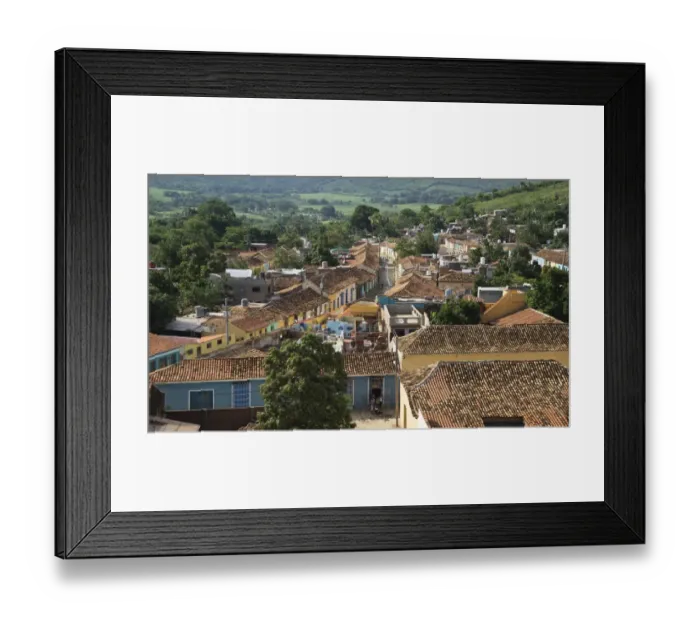 Framed Print : Colonial houses in Trinidad de Cuba Framed Print : Colonial houses in Trinidad de Cuba