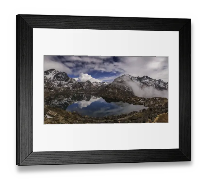 Framed Print : Lake Gosaikunda at night. Himalayas, Nepal Framed Print : Lake Gosaikunda at night. Himalayas, Nepal