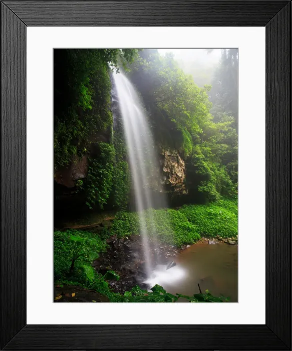 Framed Print : Crystal Shower Falls Framed Print : Crystal Shower Falls