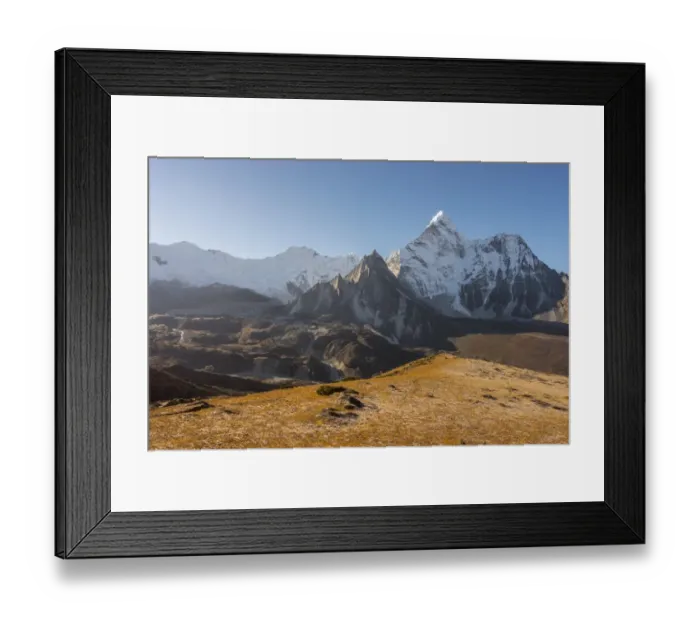 Framed Print : Ama Dablam mountain peak from Kongma la pass Framed Print : Ama Dablam mountain peak from Kongma la pass