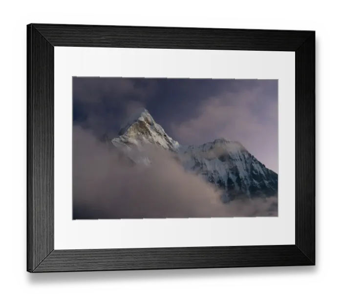 Framed Print : Ama Dablam mountain peak
