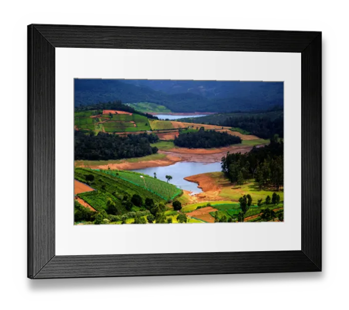 Framed Print : View of Western Ghats