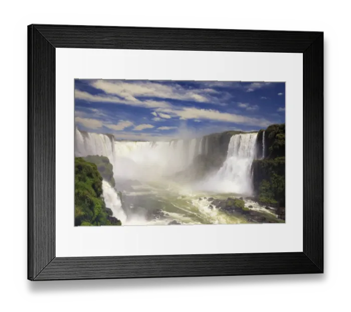 Framed Print : Brazil, Parana, Iguassu Falls National Park