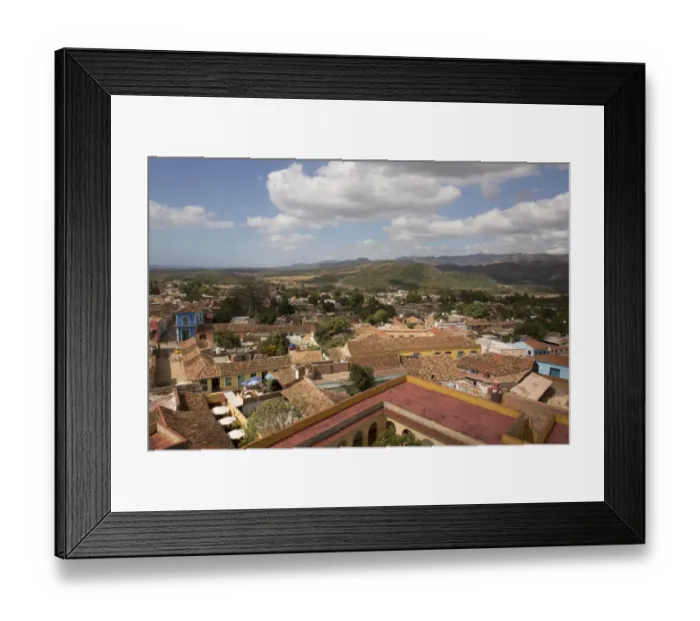 Framed Print : view of Trinidad, Cuba from tower Framed Print : view of Trinidad, Cuba from tower