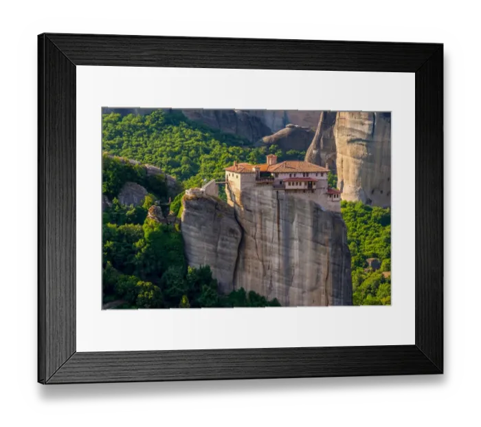 Framed Print : The Holy Monastery of Roussanou at Meteora, Thessaly, Greece Framed Print : The Holy Monastery of Roussanou at Meteora, Thessaly, Greece