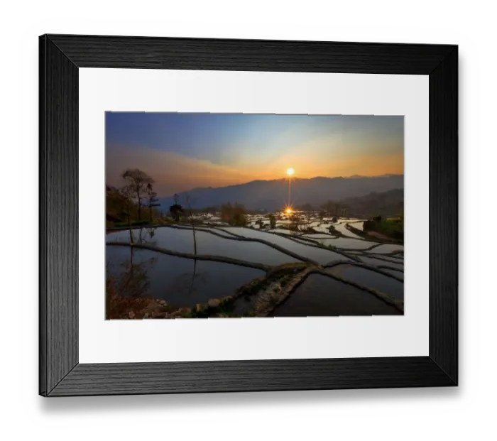 Framed Print : Yuanyang rice terrace, Yunnan, China Framed Print : Yuanyang rice terrace, Yunnan, China