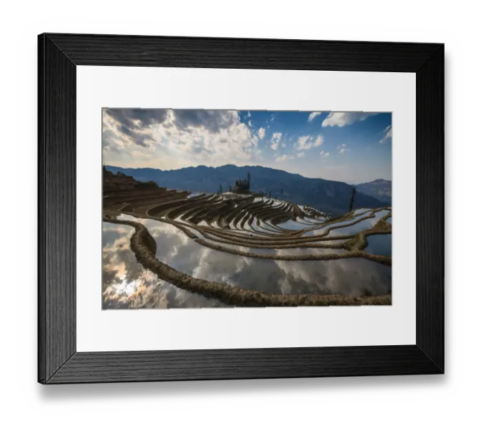 Framed Print : Yuanyang rice terrace, Yunnan, China Framed Print : Yuanyang rice terrace, Yunnan, China