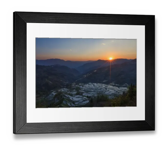 Framed Print : Yuanyang rice terrace, Yunnan, China Framed Print : Yuanyang rice terrace, Yunnan, China