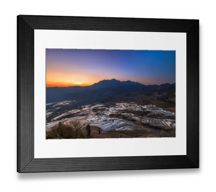 Framed Print : Yuanyang rice terrace, Yunnan, China Framed Print : Yuanyang rice terrace, Yunnan, China
