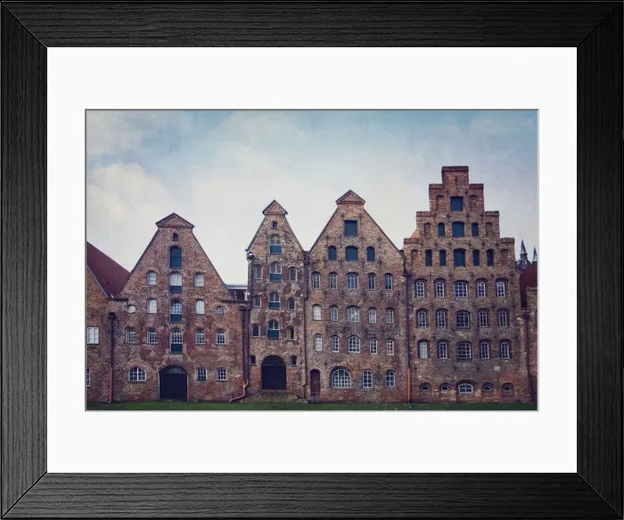Framed Print : LAOEbeck cityscape, Germany