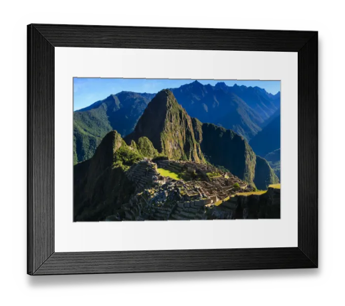 Framed Print : Panoramic view of Machu Picchu, Peru Framed Print : Panoramic view of Machu Picchu, Peru