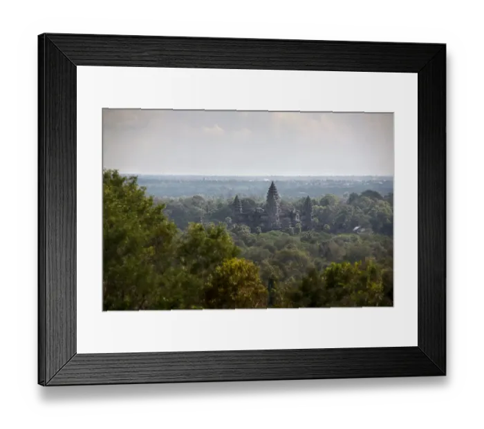 Framed Print : Aerial views over the ruins of Angkor Wat Framed Print : Aerial views over the ruins of Angkor Wat