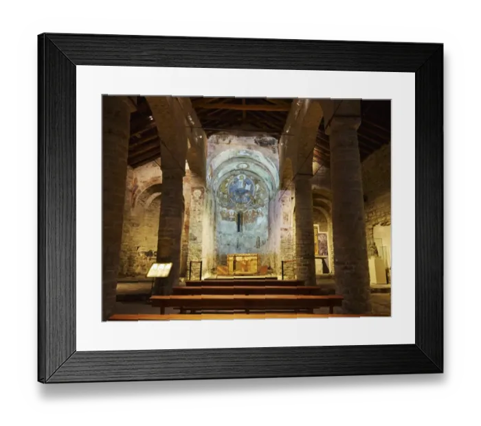 Framed Print : Frescoes in Sant Climent de Taull Framed Print : Frescoes in Sant Climent de Taull