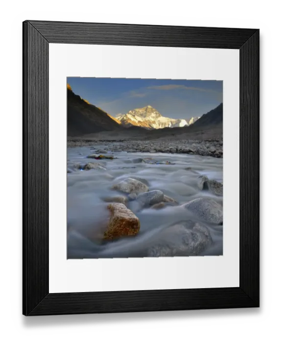Framed Print : mt. Everest from Everest Base Camp, Tibet, China Framed Print : mt. Everest from Everest Base Camp, Tibet, China
