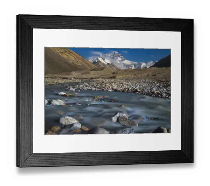 Framed Print : mt. Everest from Everest Base Camp, Tibet, China Framed Print : mt. Everest from Everest Base Camp, Tibet, China