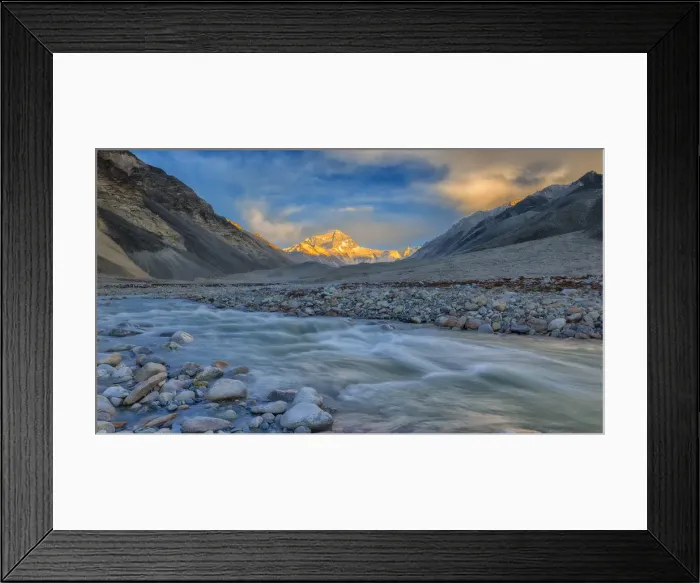 Framed Print : mt. Everest from Everest Base Camp, Tibet, China Framed Print : mt. Everest from Everest Base Camp, Tibet, China