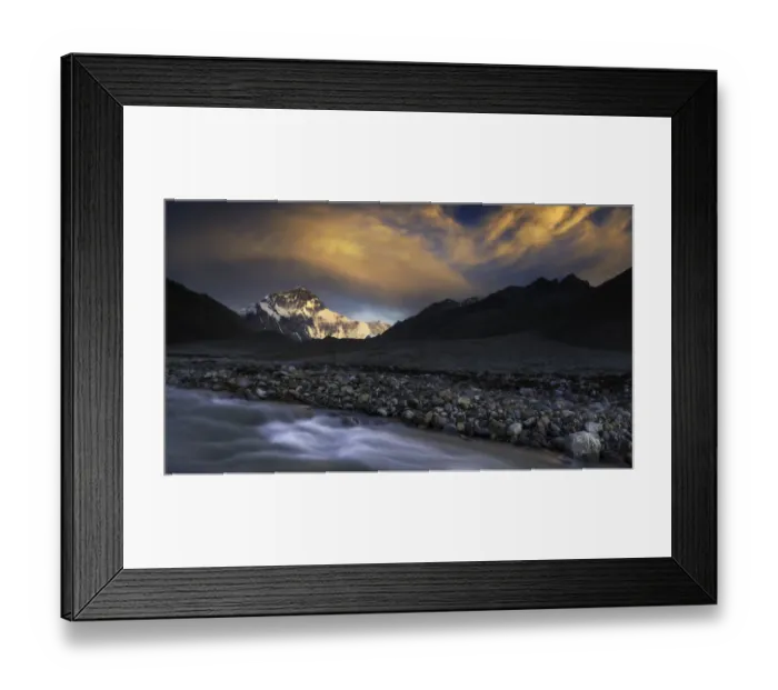 Framed Print : mt. Everest from Everest Base Camp, Tibet, China Framed Print : mt. Everest from Everest Base Camp, Tibet, China