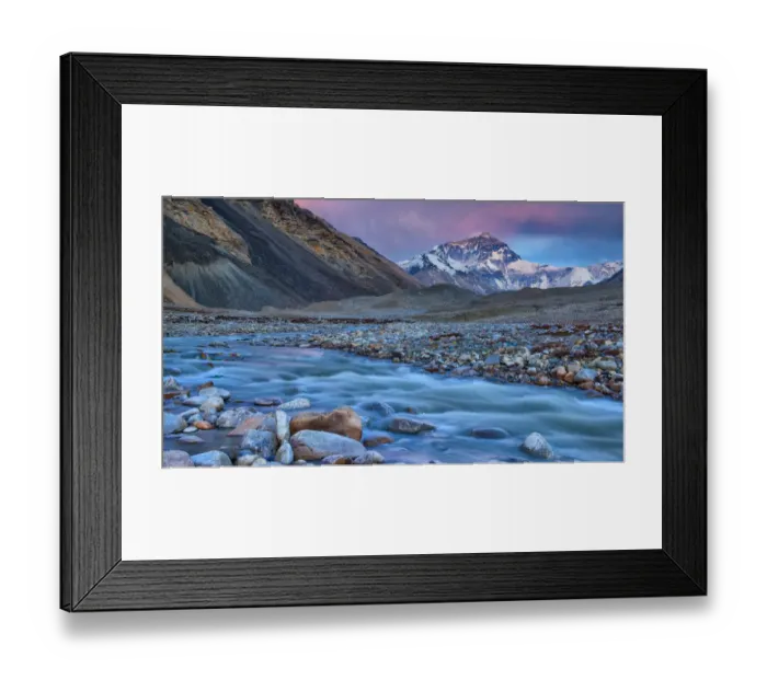 Framed Print : mt. Everest from Everest Base Camp, Tibet, China Framed Print : mt. Everest from Everest Base Camp, Tibet, China