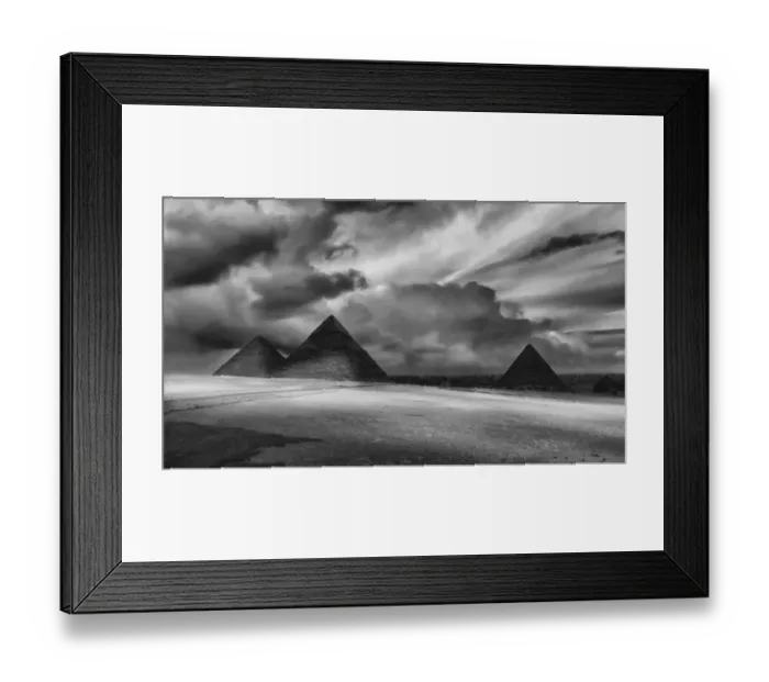 Framed Print : The Pyramids Of Giza, Egypt
