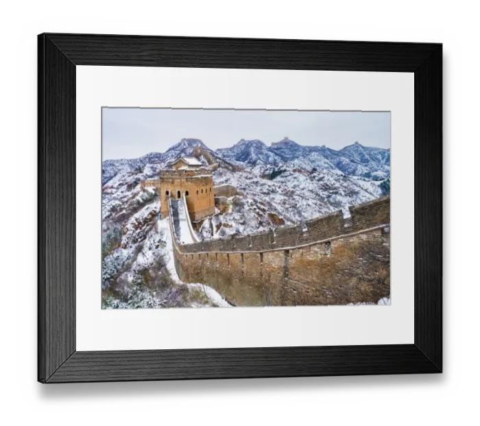 Framed Print : Great Wall in winter Framed Print : Great Wall in winter